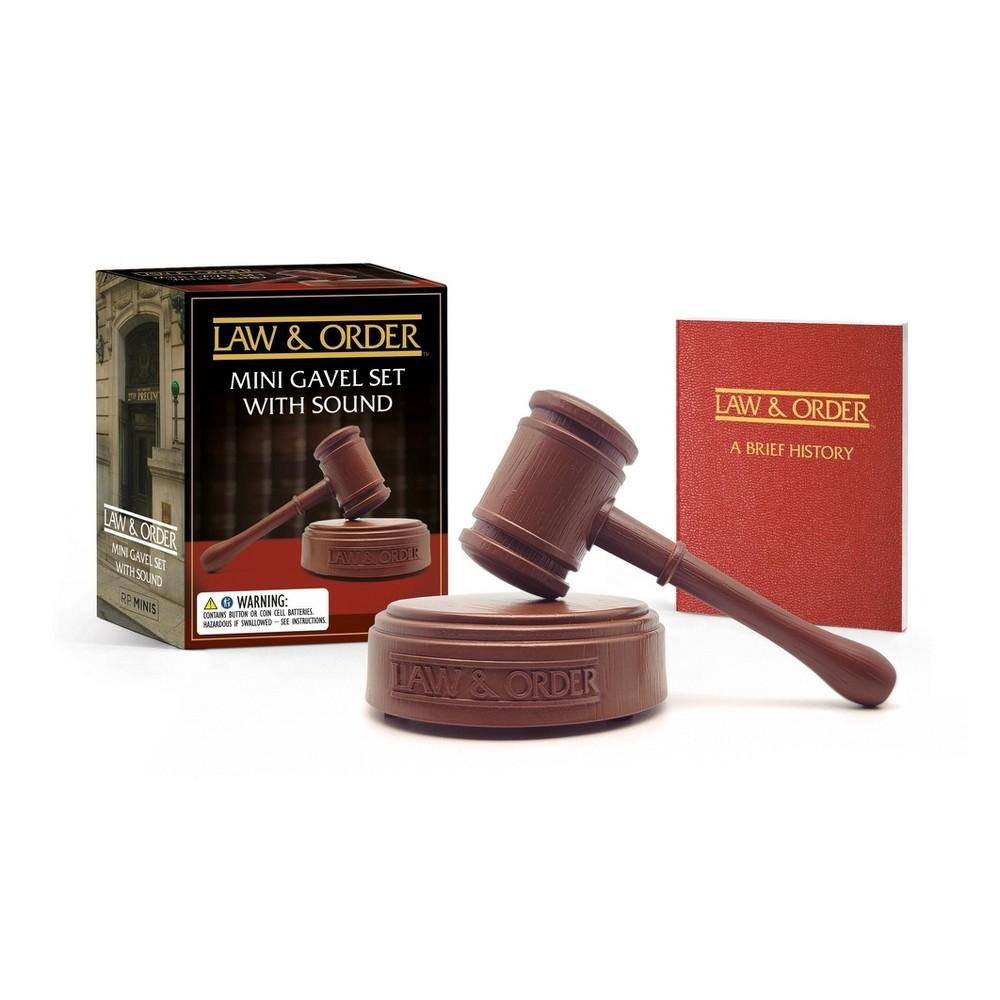 Law & Order: Mini Gavel Set with Sound - (RP Minis) by Chip Carter (Paperback)