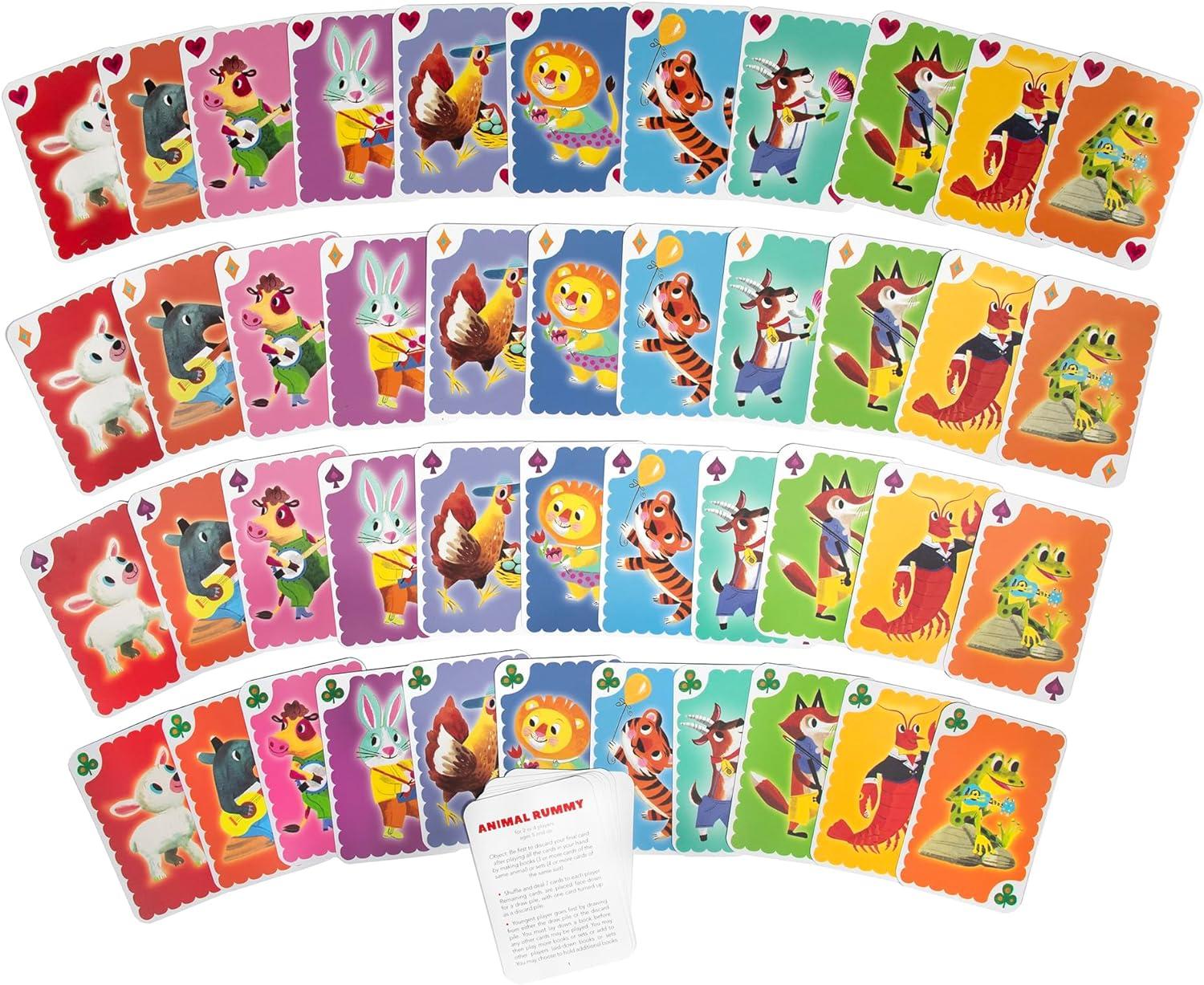Animal Rummy Playing Cards